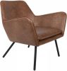 Wants and Needs fauteuil draw leder grijs leder 78 x 80 x 76 online kopen