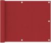 VidaXL Balkonscherm 75x500 cm oxford stof rood online kopen
