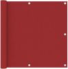 VidaXL Balkonscherm 90x600 cm oxford stof rood online kopen
