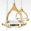 Orion LED hanglamp Moon, K9 kristalglas, 12 lamps goud online kopen