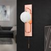 Orion LED wandlamp Pipes met glasbol, koper online kopen