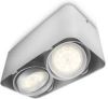 Philips myLiving LED spotlight kubus Afzelia zilver 2x4, 5 W 532024816 online kopen