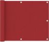VidaXL Balkonscherm 75x600 cm oxford stof rood online kopen