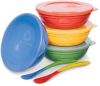 Munchkin  Love-a-Bowls schalen 4-pack kleurig met twee lepels Kleurrijk online kopen