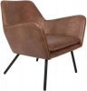 Wants and Needs fauteuil draw leder grijs leder 78 x 80 x 76 online kopen