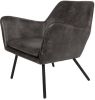 Wants and Needs fauteuil draw leder grijs leder 78 x 80 x 76 online kopen