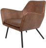 Wants and Needs fauteuil draw leder grijs leder 78 x 80 x 76 online kopen